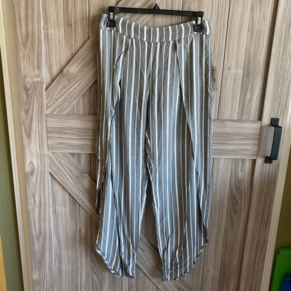 Free People loose front slit pants